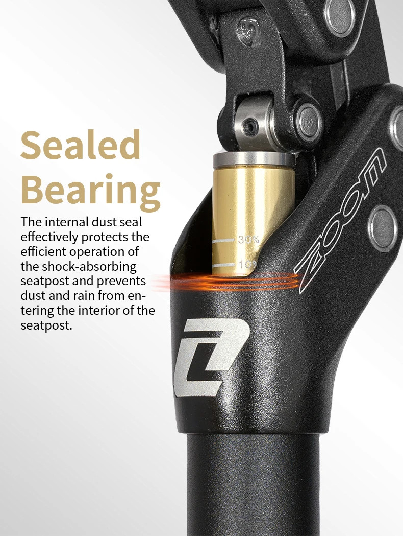 Suspension Seatpost 27.2/30.9/31.6mm 350mm MTB XC Off-road Bicycle Seat Tubes
