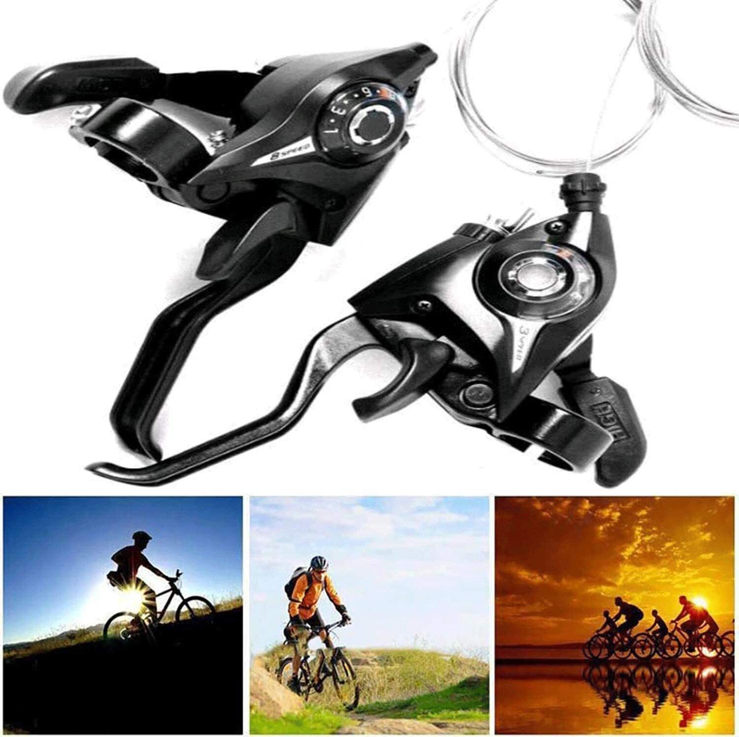 New Shimano ST-EF51 7 8 21 24 Speed GEAR MTB Bike Shifter Lever Right Left Combo