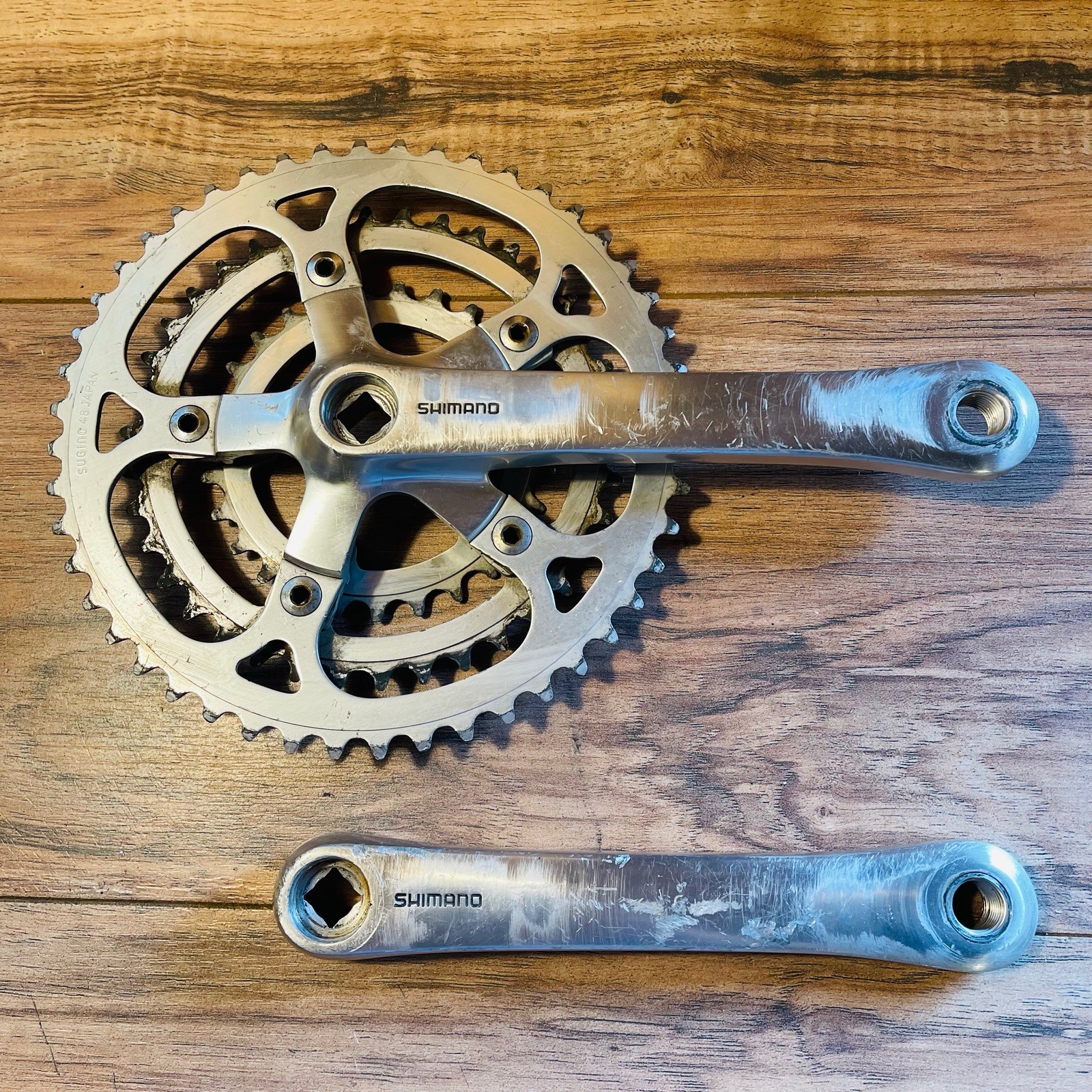 Shimano Deore XT FC-M730 Square Taper Crankset 175 27 / 38 / 48