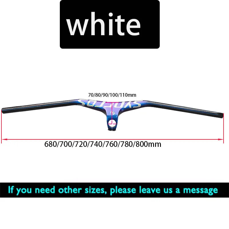 Carbon Integrated Cockpit Handlebar for Mountain Bike 28.6mm Diameter 680-800mm