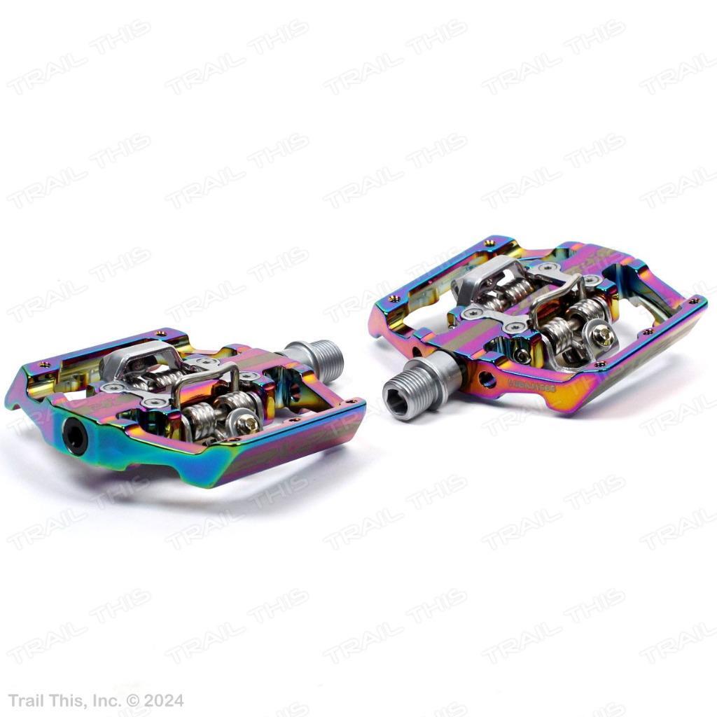 HT Components X2 Oil Slick Clipless Down Hill Race Bike Platform CrMo Pedals