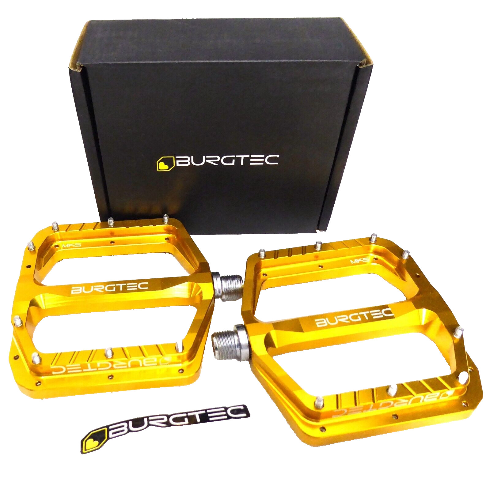 Burgtec Penthouse MK5 Pedals CrMo – Gold
