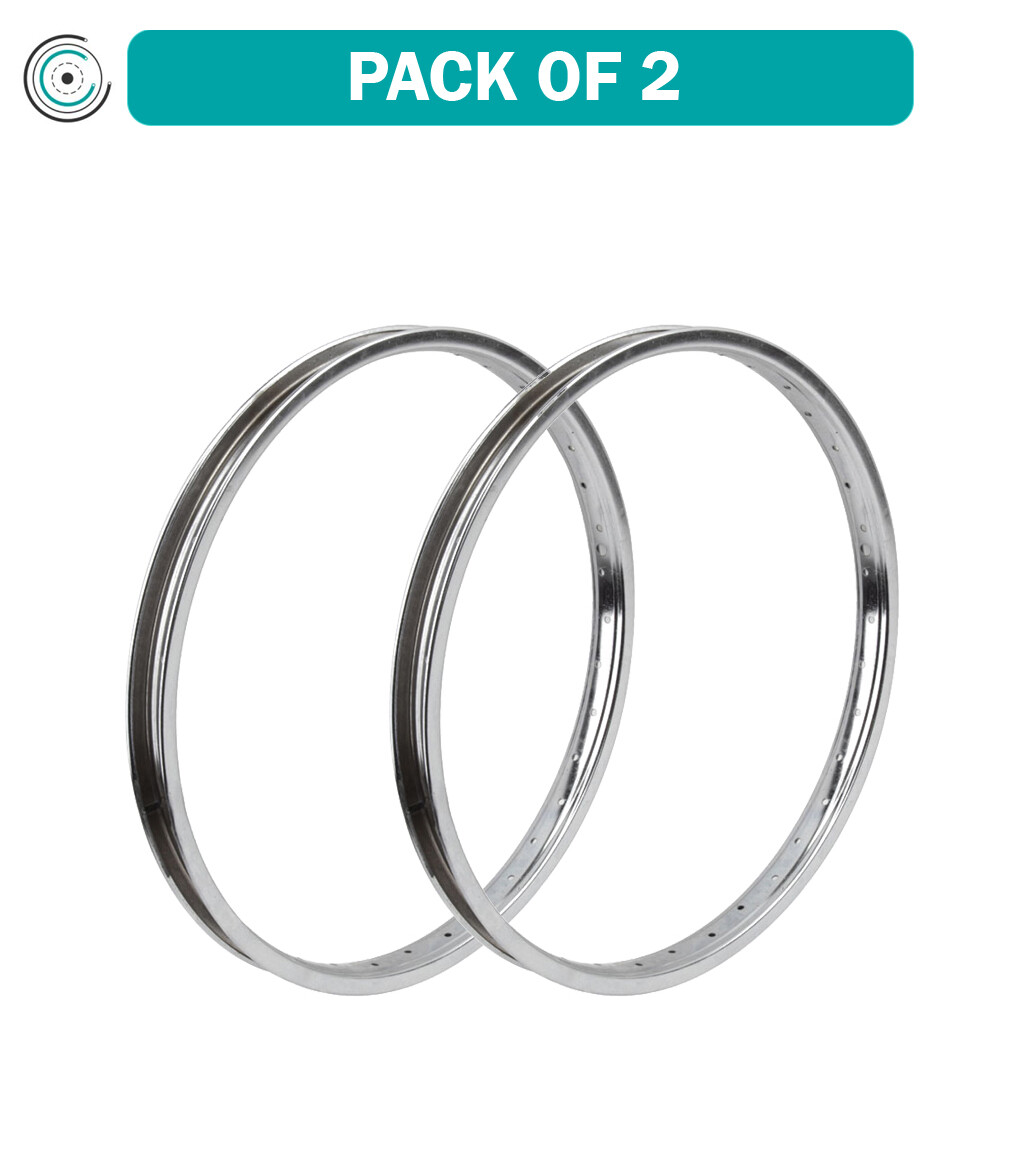 Pack of 2 Steel 7X Wheel Master 20in Steel 7X Chrome 36