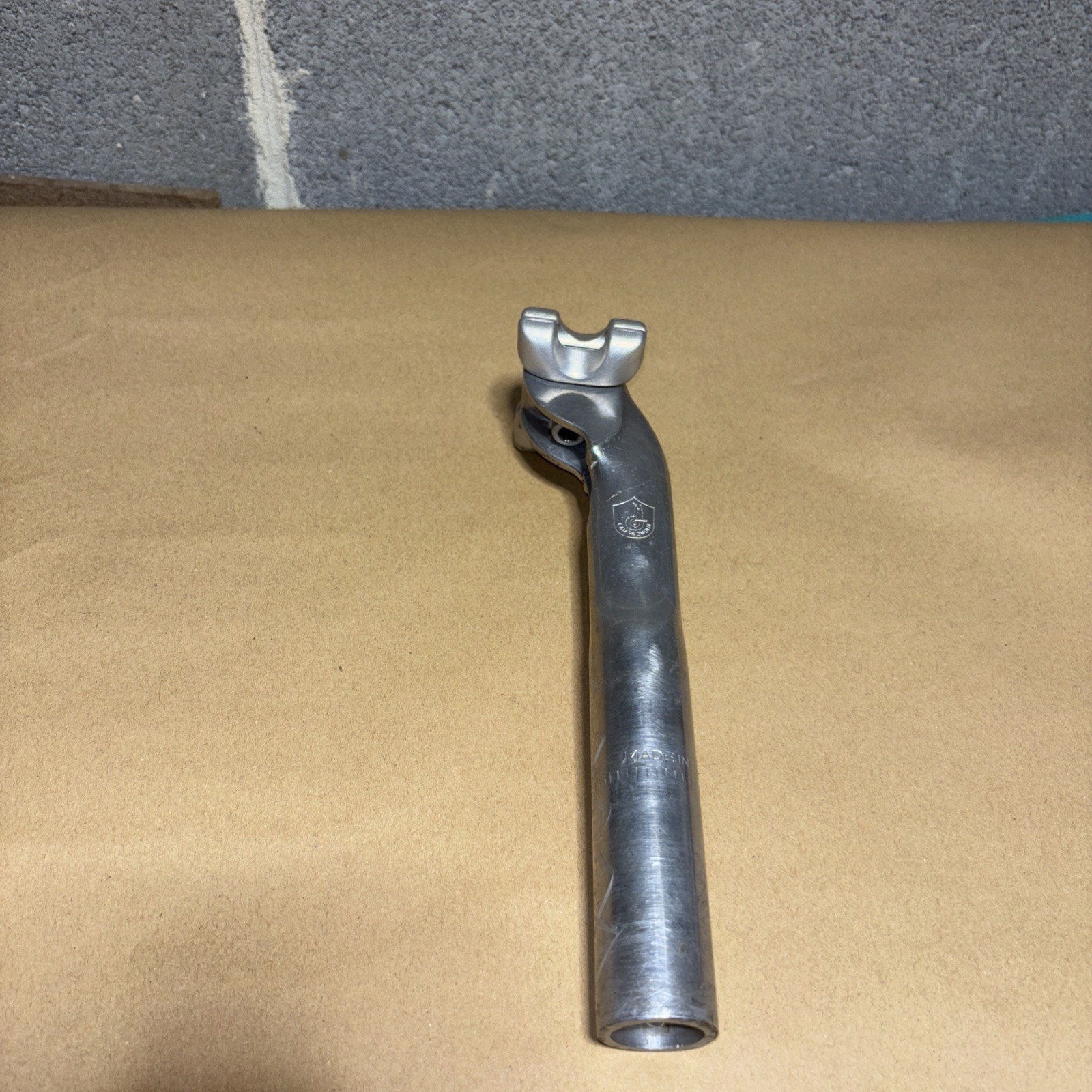 Campagnolo C Record Aero Engraved Crest Logo Seatpost 1980’s 20cm long