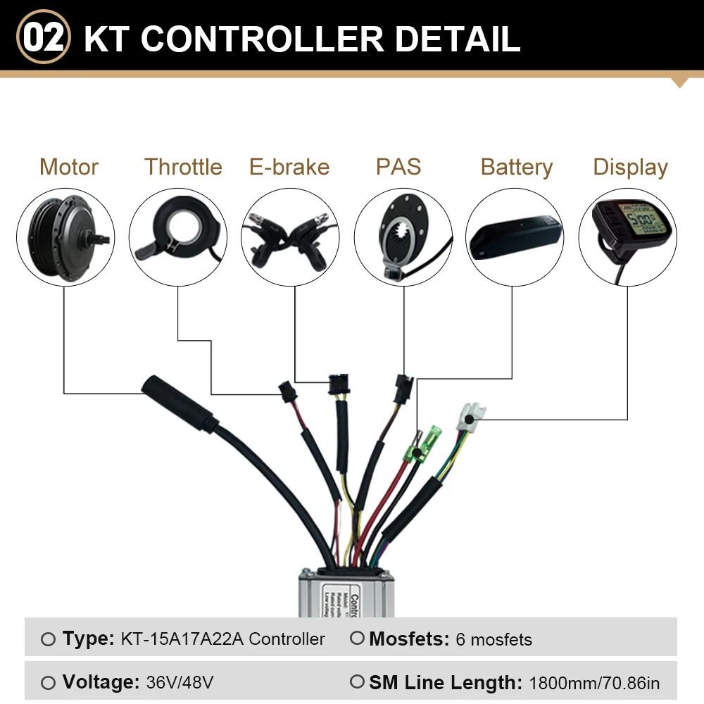 250W/350W/500W 36V/48V MTB E-bike Conversion Kit Rear Cassette Wheel Hub Motor