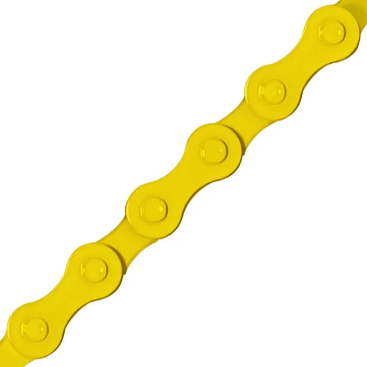 KMC BRANDED Single Speed YELLOW Chain 1/2 x1/8 x112 LINKS Cruiser FIXIE BMX.