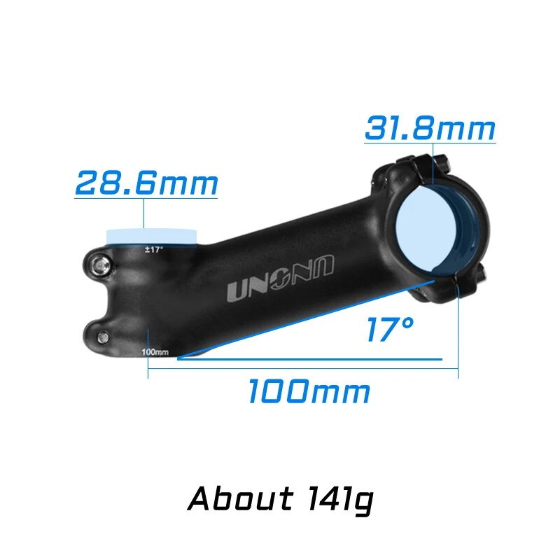 7/17 Degree MTB Road Bicycle Stem 31.8mm 60-130mm Bicycle Power Parts