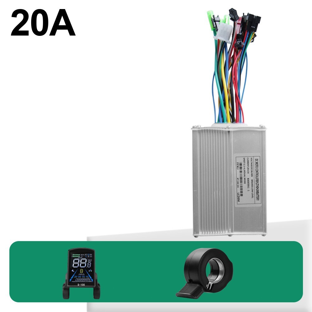 Electric Bike Controller Kit for 36V 48V Motors with Display and Throttle
