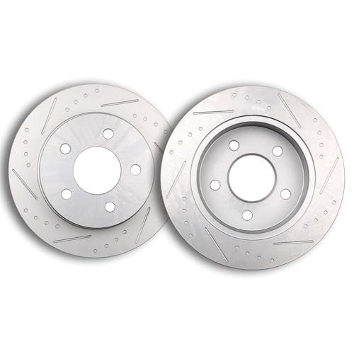 Disc Brake Rotors Kits 54017 Rear Solid Brake Rotors Fit For Ford For Mustang
