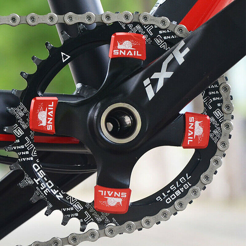 SNAIL Aluminum Chainring 4PCS Bolts MTB Bike Square Crankset Chainwheel Screws