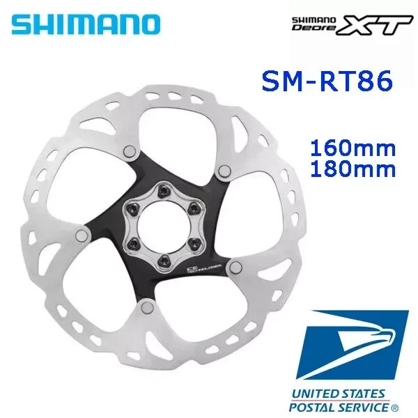 Shimano Deore XT SM-RT86 6-Bolt Disc Brake Rotor Ice-Tech 160mm MTB Bike