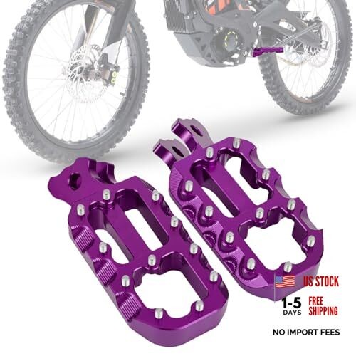 Electric Dirt Bike Foot Pegs CNC for Surron LBX Eride Pro SS 2.0 3.0 E purple
