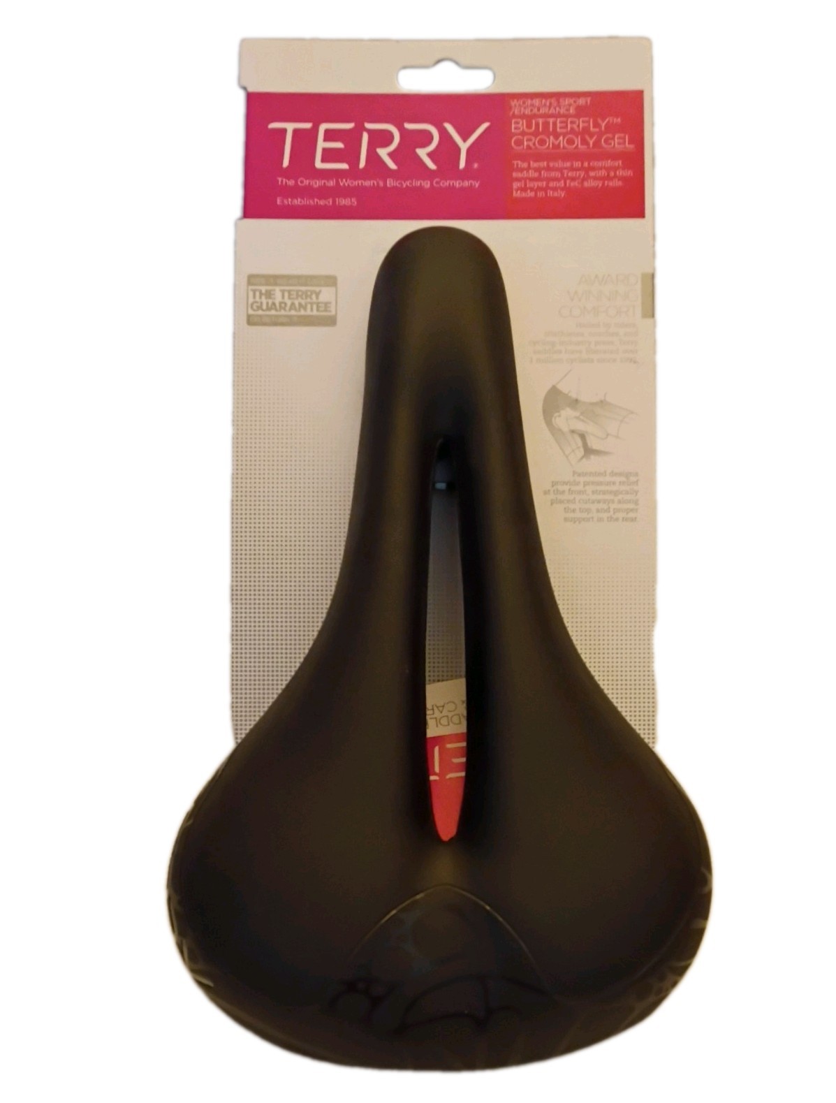 Terry Women’s Butterfly Cromoly Gel Bike Saddle Center Cutaway Road/MTB (New)