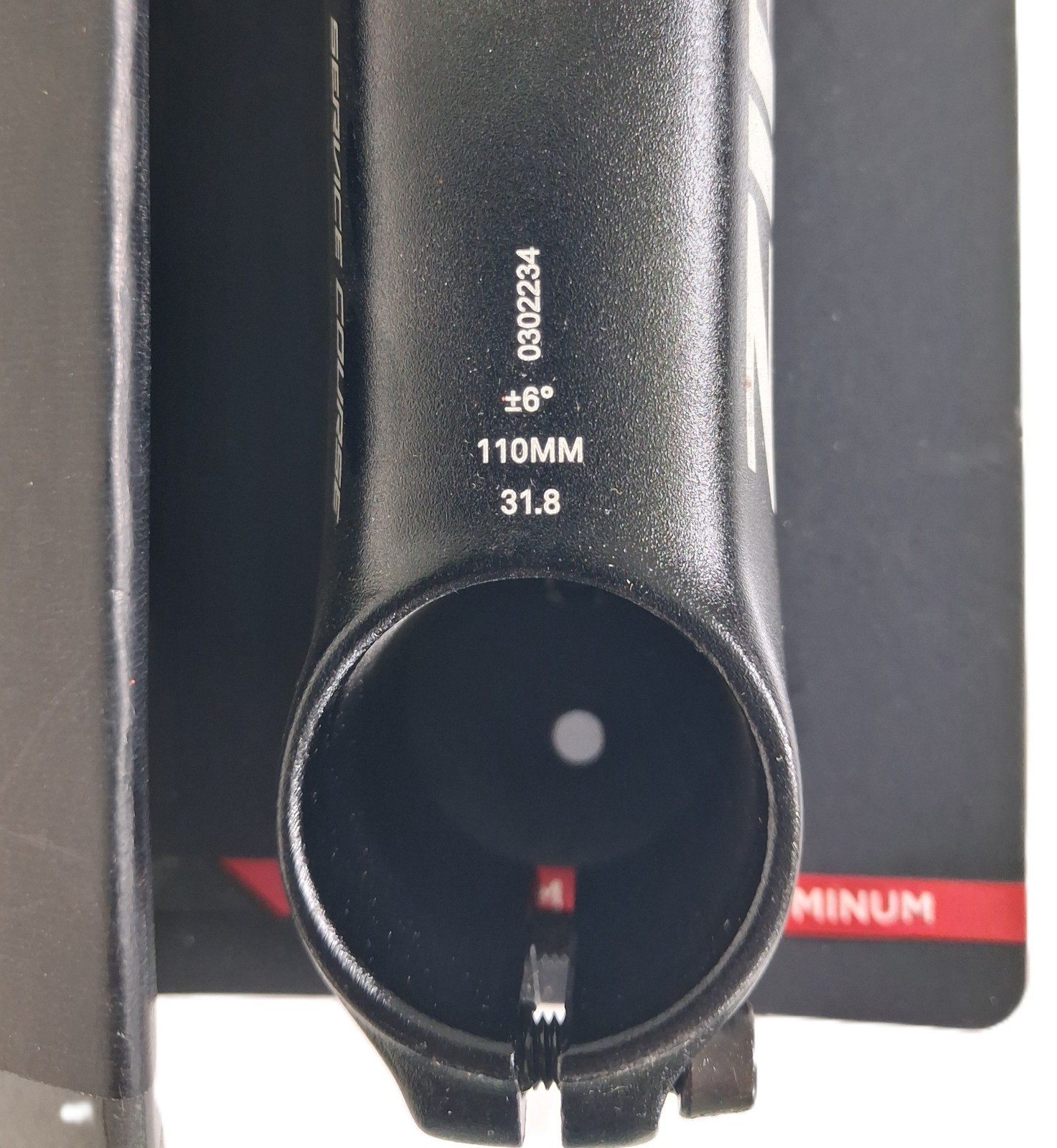 NEW Zipp Service Course Stem 110mm 31.8 +/-6° Blast Black 1-1/8″ B2