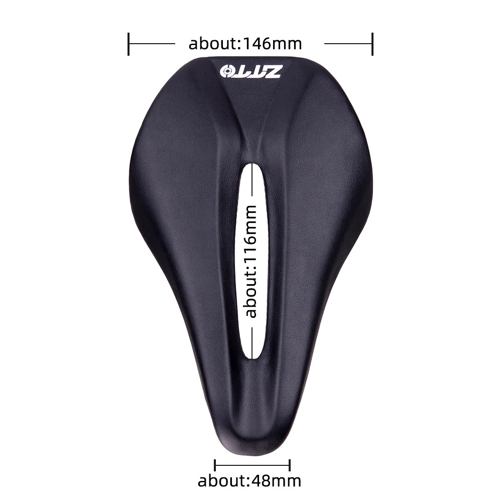 ZTTO Road Bike Saddle Short Nose Ergonomic 146mm Wide Comfort Seat Ultralight