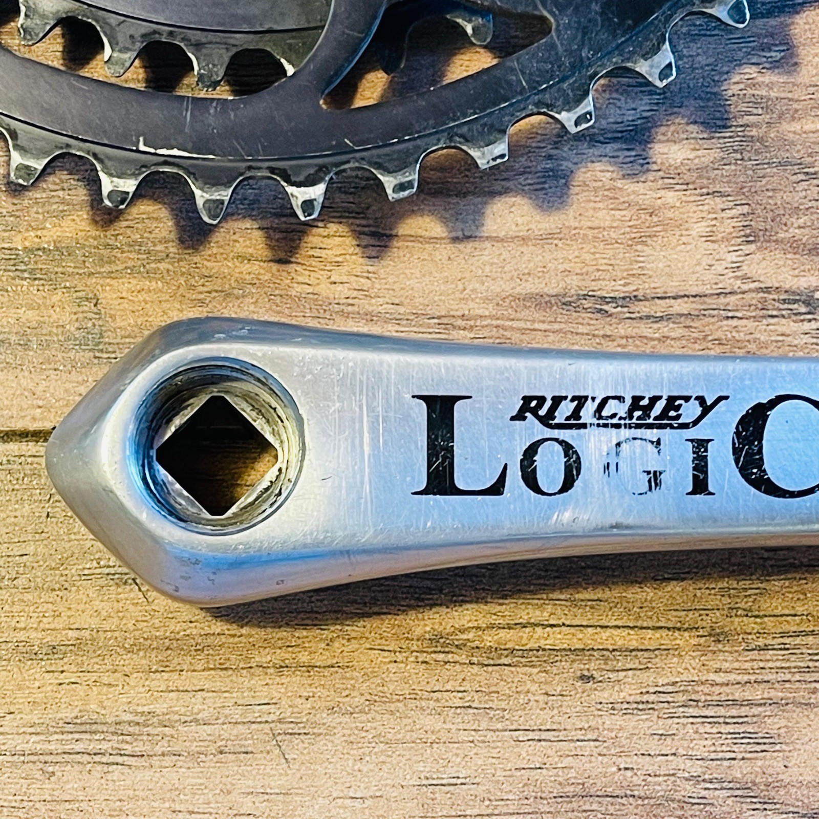 Used Ritchey Logic Triple Crankset Sugino Square Taper 110 74 180mm Black Rings
