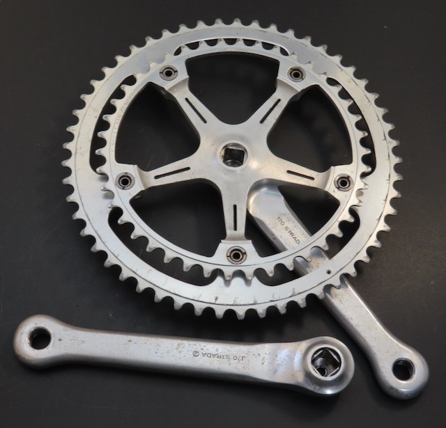 170mm x 144 bcd Campagnolo Super Record Olmo Pantograph Cranset 52/42 Italy 1982