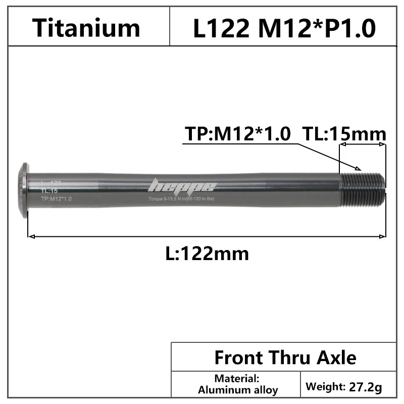 Titanium Bike Thru Axle 12×100 12×110 12×142 12×148 MTB Road Bicycle Skewer