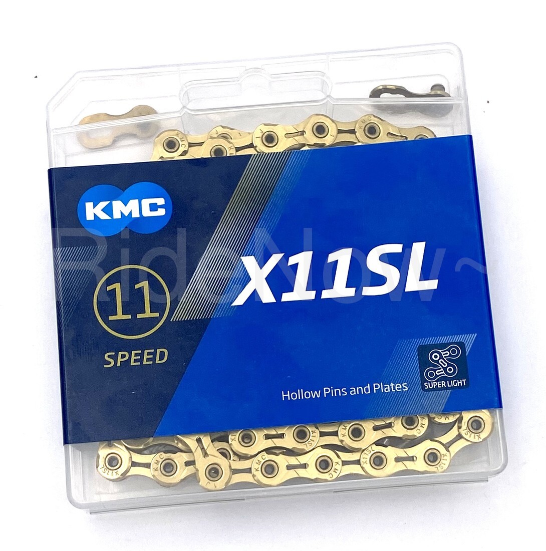 KMC X11SL Ti-N Gold Bike Chain Retail Pack 11 Speed Shimano/SRAM 118 Links