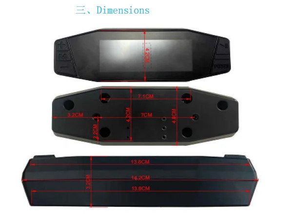 Chaojie 3.13inch Display for Fardriver controller