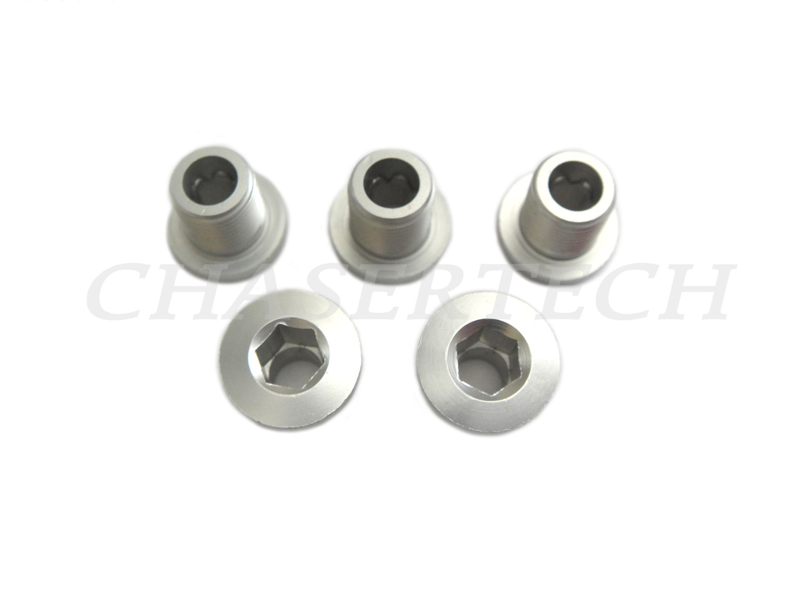 New MTB Bicycle Bike Alloy 7075 8.5mm Chain Ring Bolt Set Silver