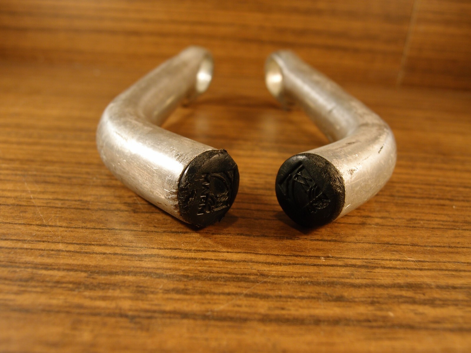 1990’s MTB silver bar ends Marin & plugs Marin 22.2 mm