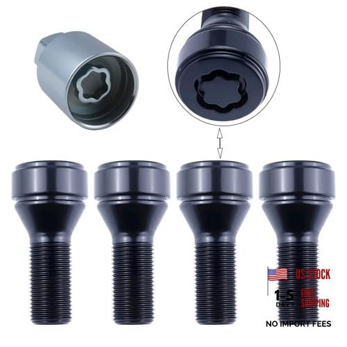 Lockable Wheel Bolt Rim Locks M14x1.25 Compatible with BMW 228i 328d 328i 335i
