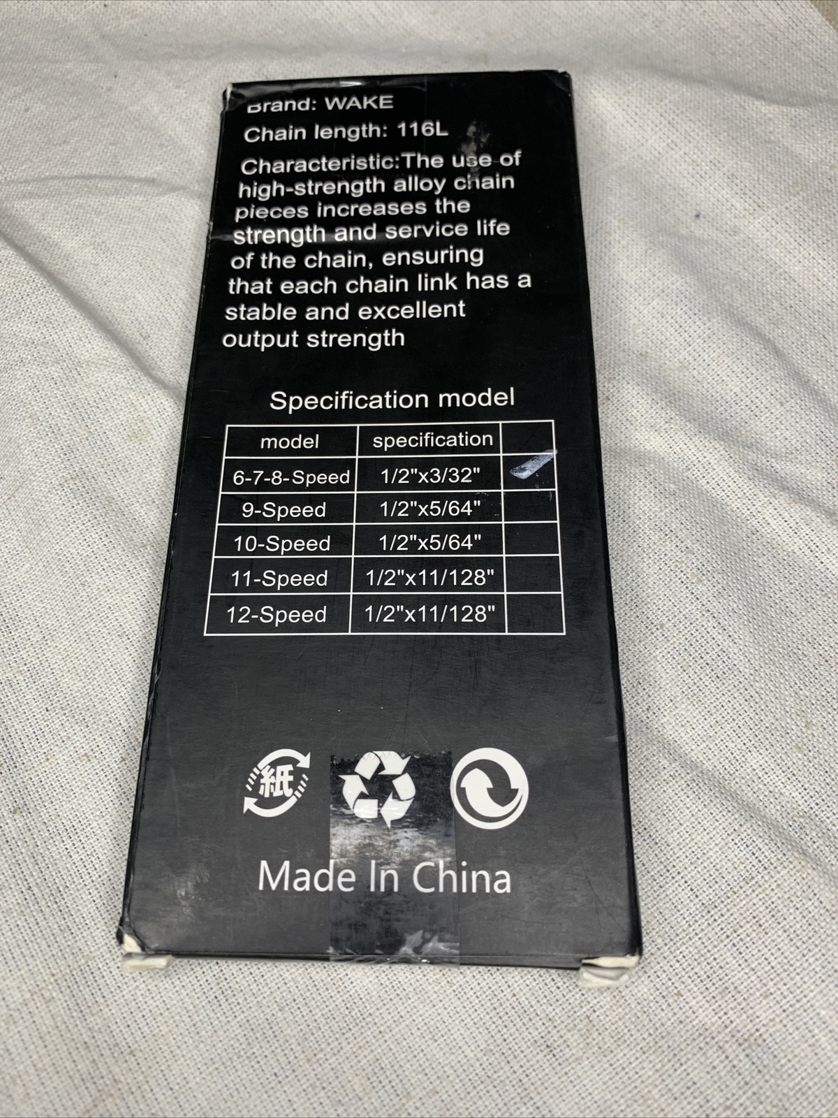 Bike Chain 116 Links 6/7/8 Speed Cycling Chain Universal AccessoriesG