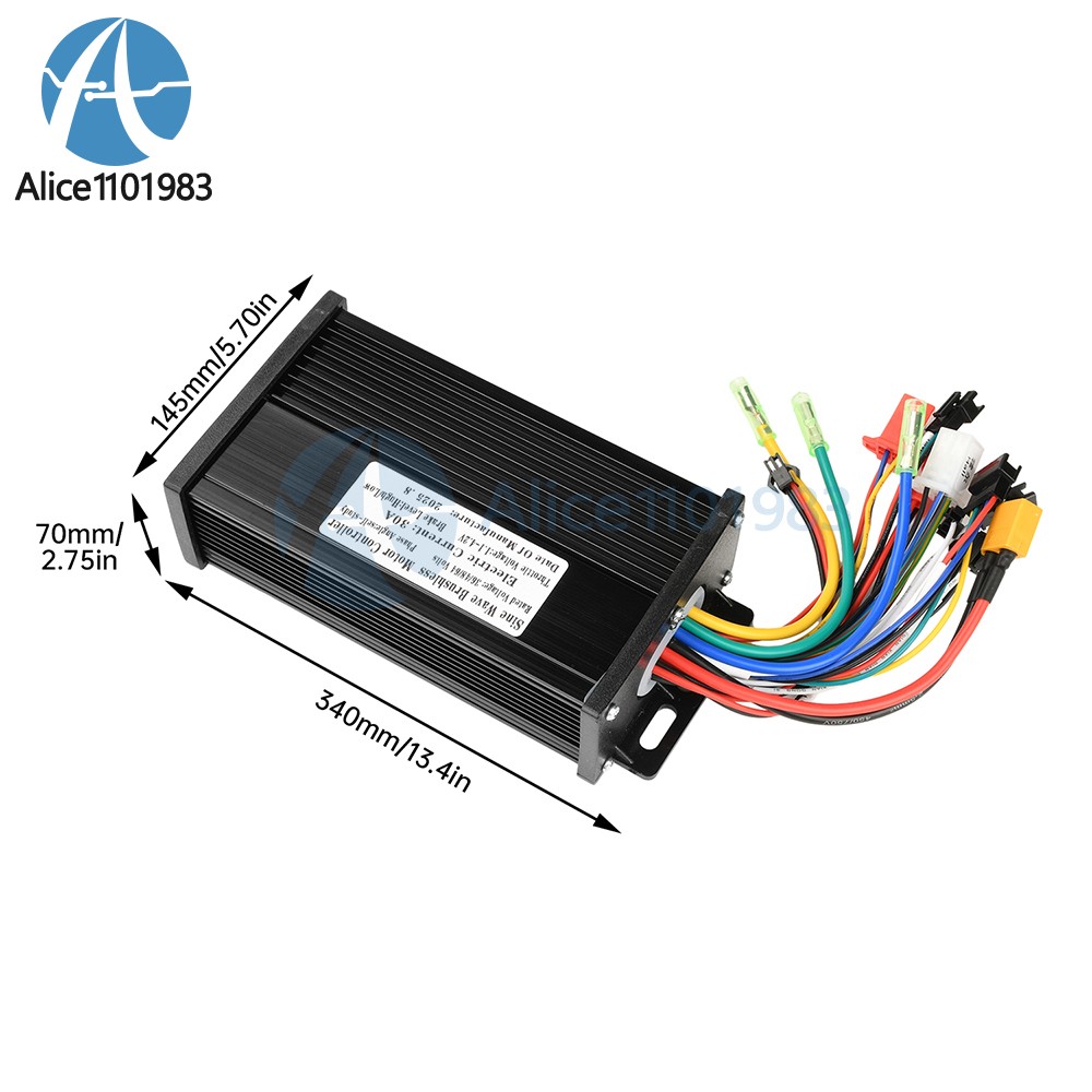 36V 48V 64V 40A 30A 20A Brushless Motor Controller E-Bike S866 LCD Display Meter
