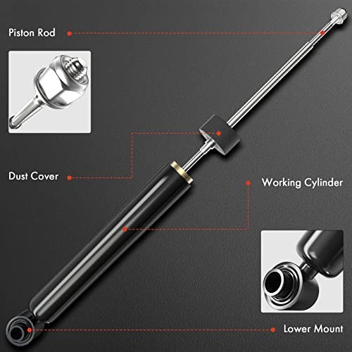 Rear Pair (2) Shock Struts Absorbers Compatible with Mazda 3 2010-2013 & Ford