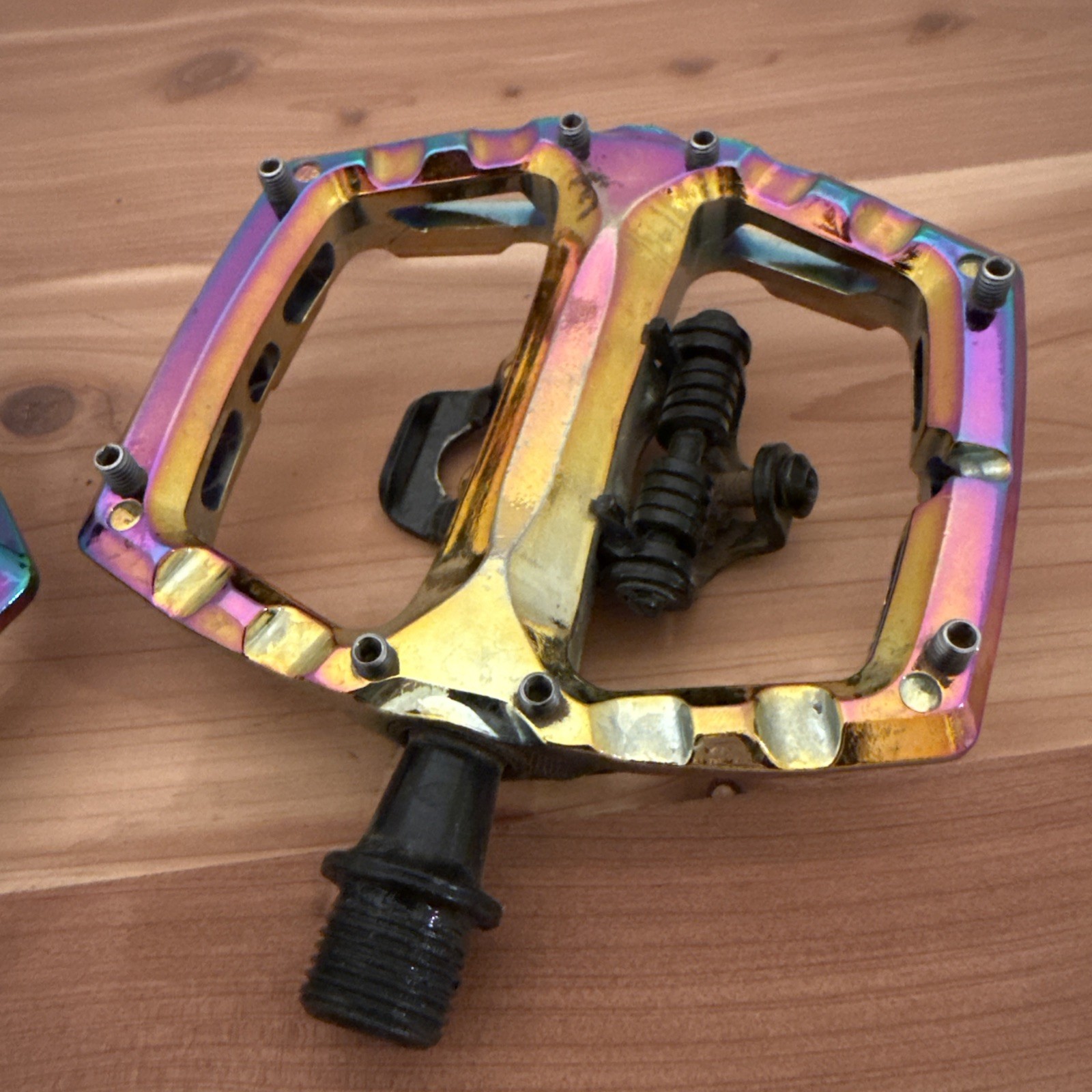 Xpedo Ambix Oil Slick Platform / Clipless Pedals SPD