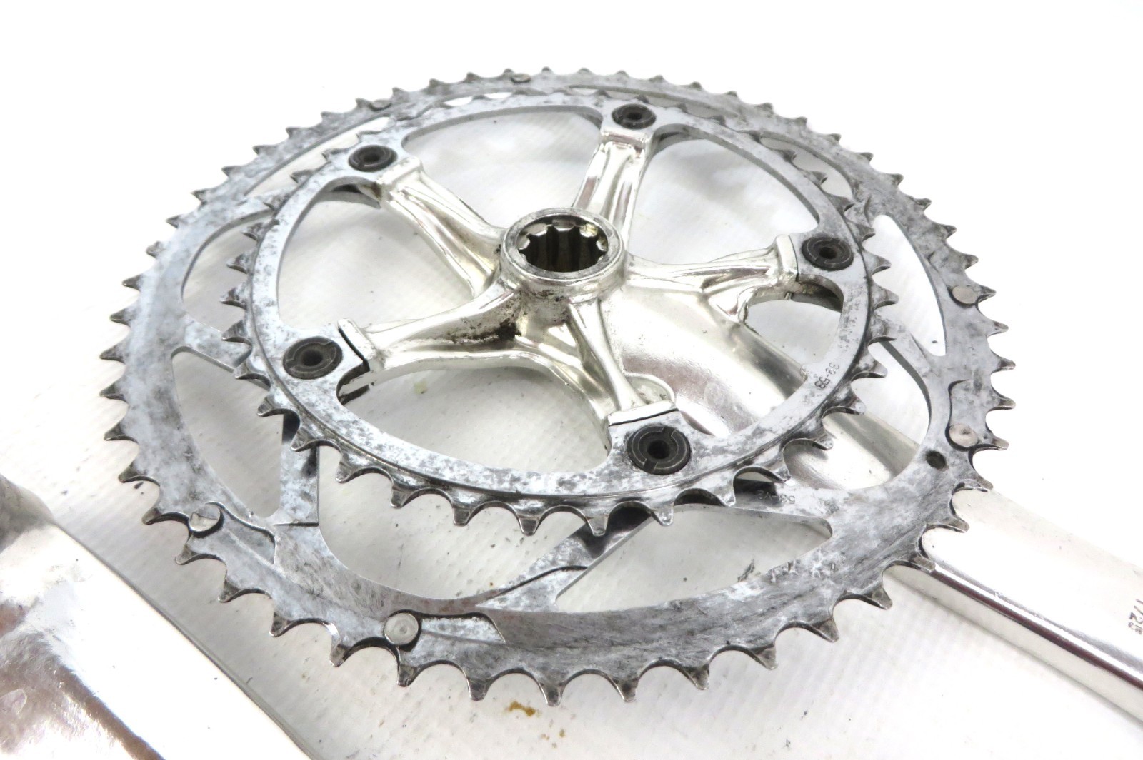 TRUVATIV ELITA CRANKSET Chrome 172.5mm 39-53t 700g Isis Drive
