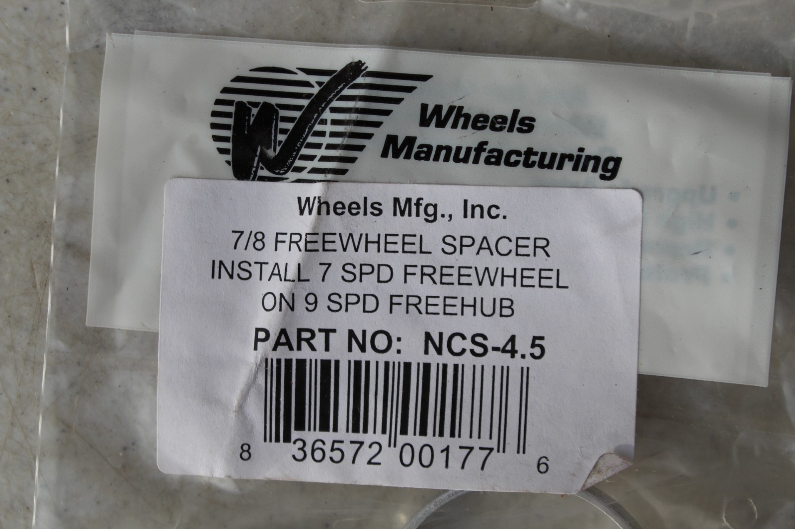 5 LOT Wheels Manufacturing 7 8 Speed Freewheel Spacer 4.5mm 9 Hub NCS-4.5 NOS