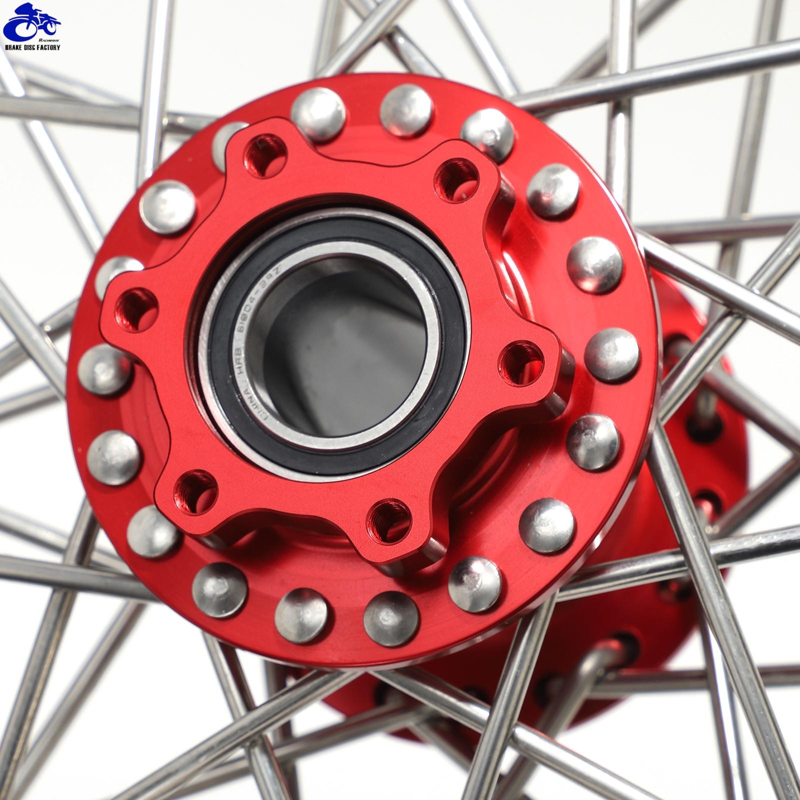 Supermoto 12″x2.15″ Spoked Front Rear Wheels Rims Hubs For SUR RON Light Bee LBX