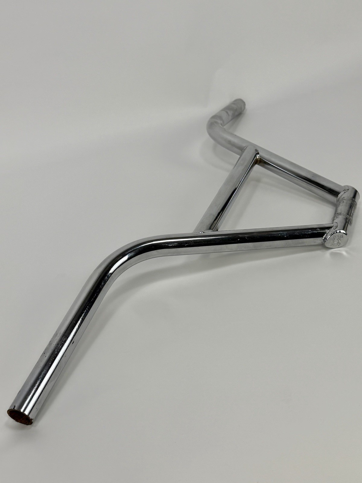 Vintage Mosh Kastan Chrome 4 Piece Pro Bars Stamped Mid School BMX 4130 Knee OG