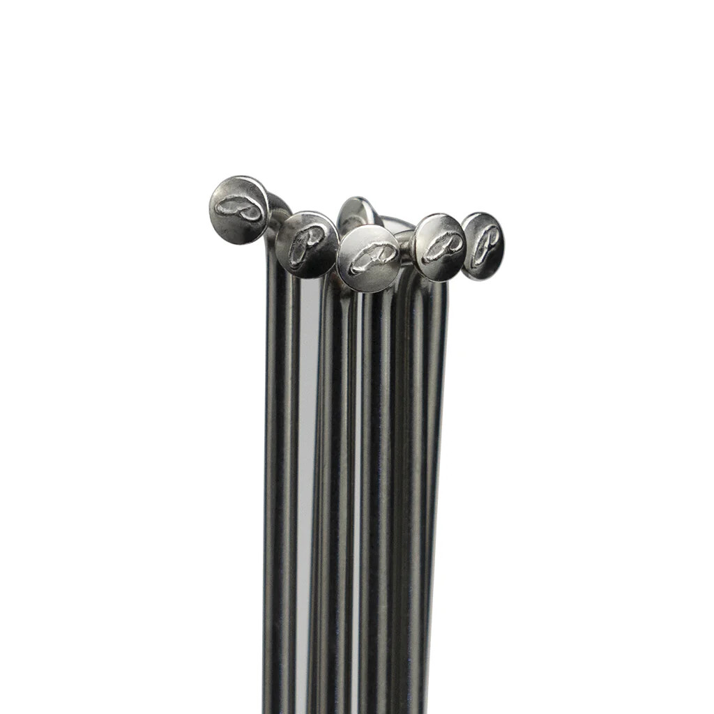 Spokes Silver.Phil Wood&Co.Any Size 60-310mm. 14G(2mm)straight gauge.J Bend 36pc