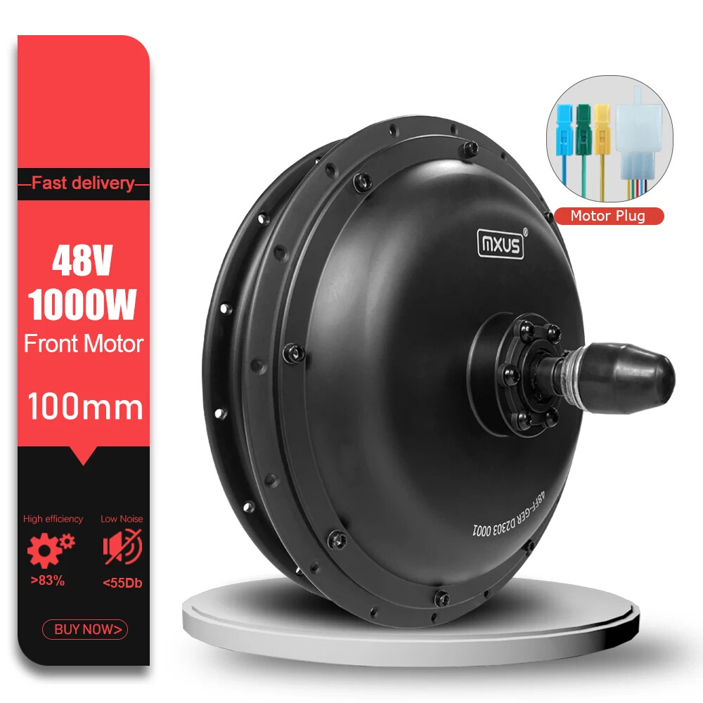 48V 1000W Front/Rear Brushless Gearless Hub Motor Wheel for MTB Electric Bicycle