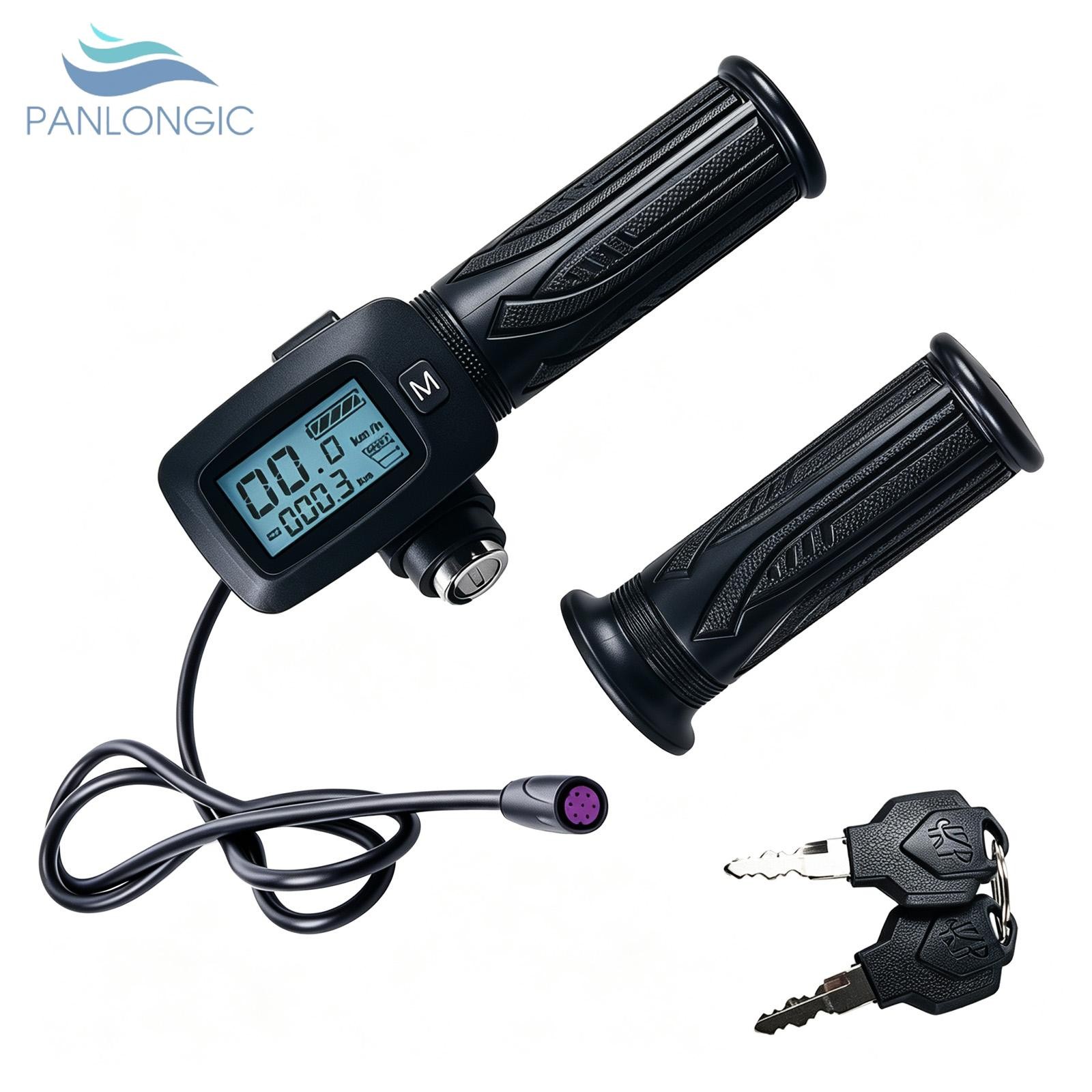 Quick Twist Throttle Grip Kit with 48V LCD Compatible With Tuttio Soleil 01