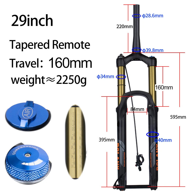 XC DH AM Mountain Bike Suspension Fork 175mm Travel Fork Thru Axle Boost Fork