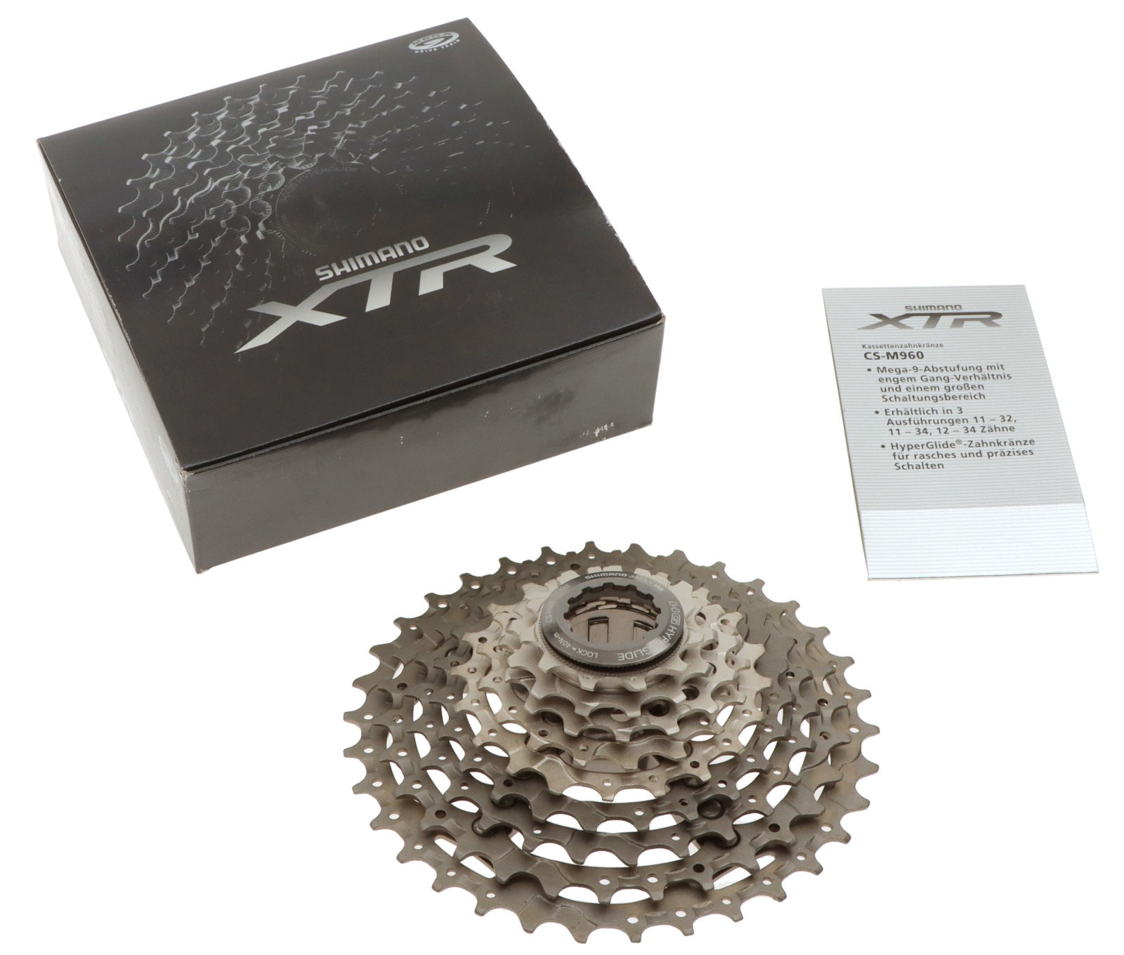 Shimano XTR CS-M960 AS Cassette 11-34T 9 Speed NOS NEW NIB MTB