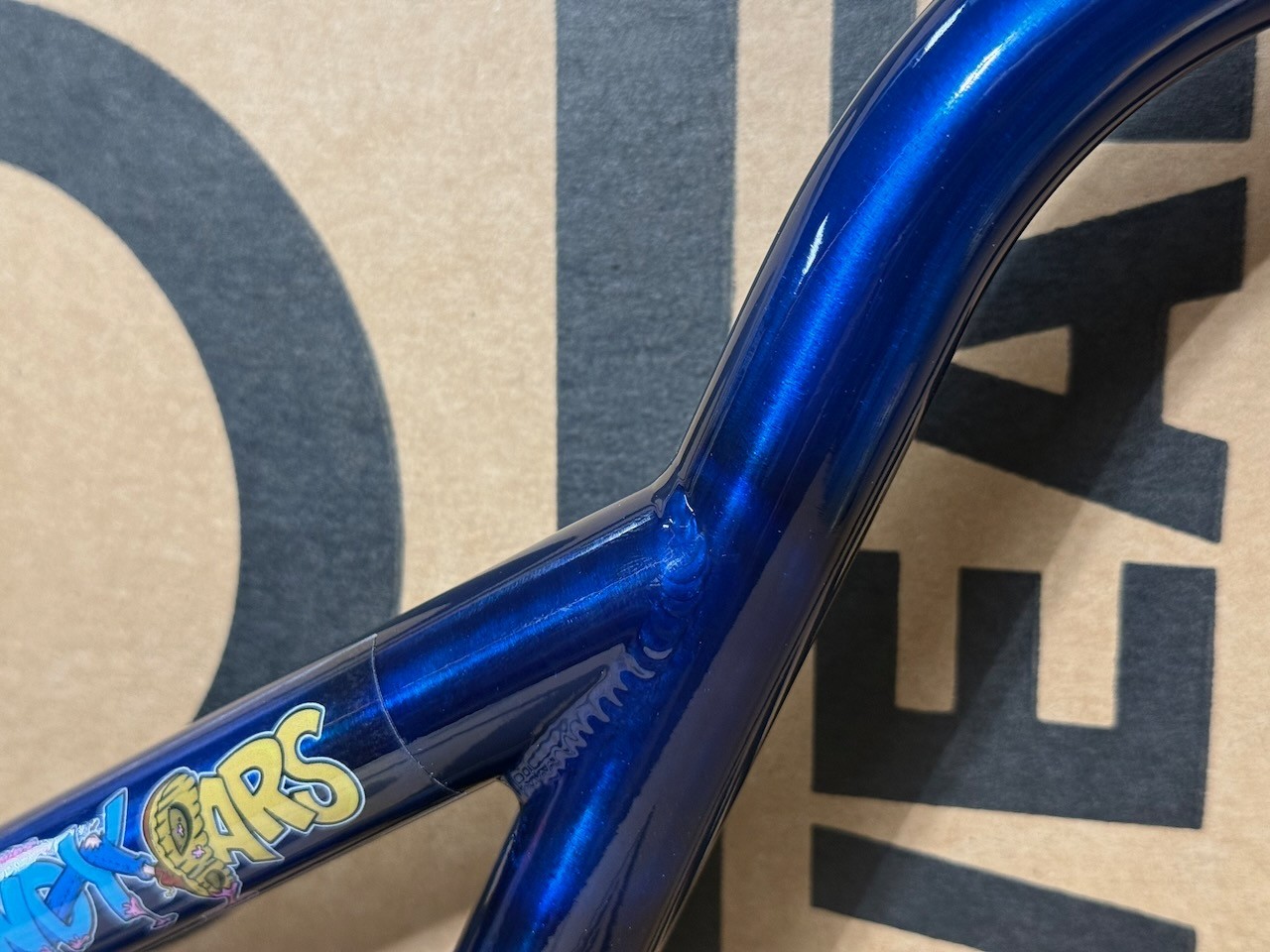 NEW Nowear BMX Sugar Free Candybars 10″ Made in USA 2 PC handlebars bars Blue
