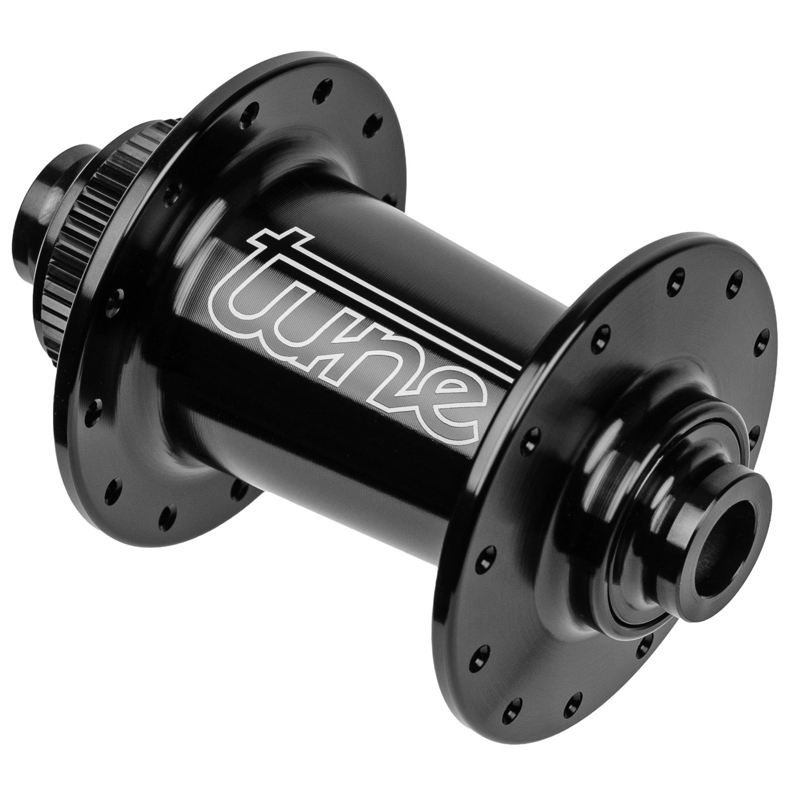 Tune Micro Front Hub QR 6-Bolt J-Bend Black