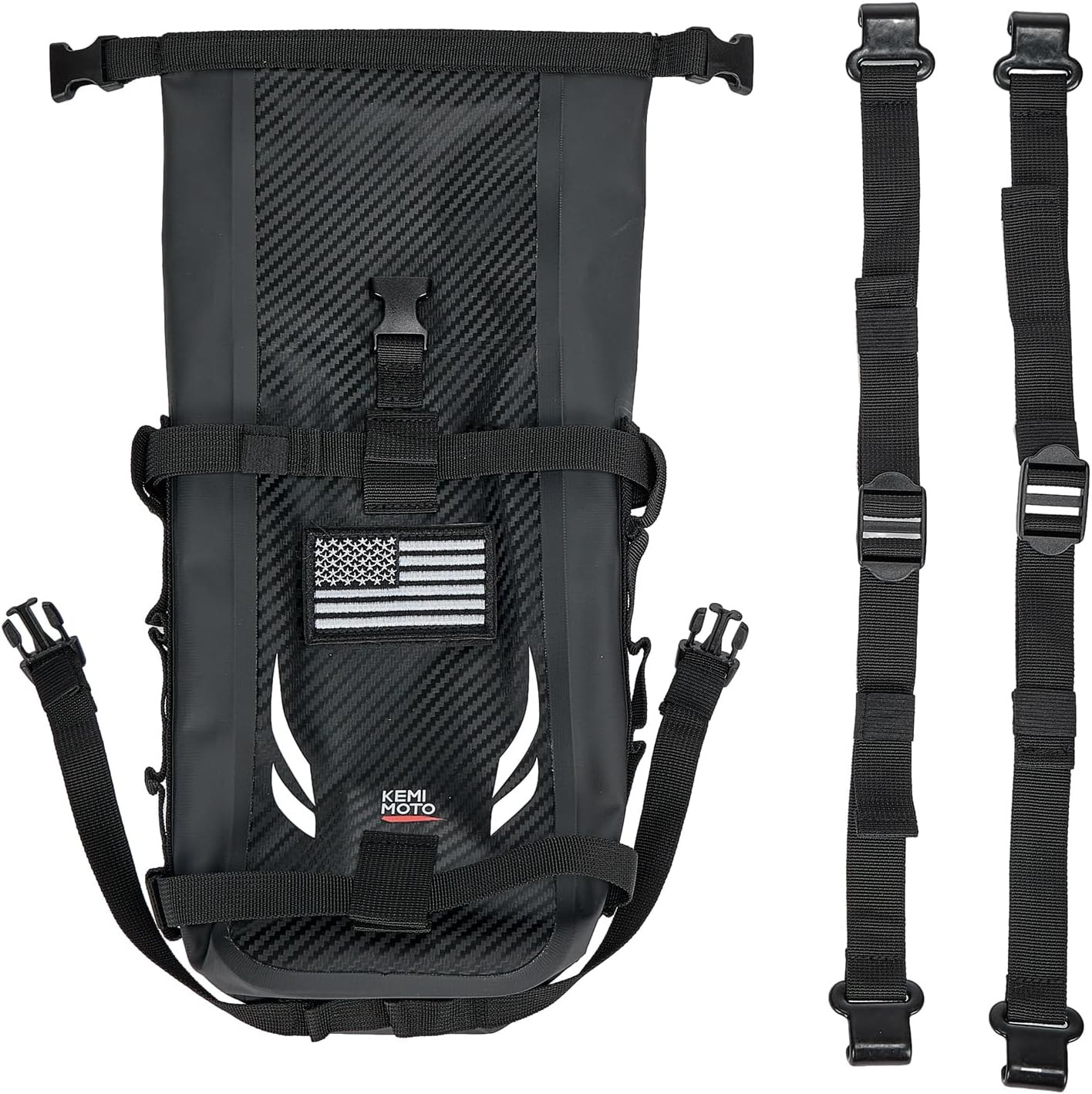 KEMIMOTO Dirt Bike Fender Tool Bag 3.5L PVC Waterproof Motorcycle Adventure Cras