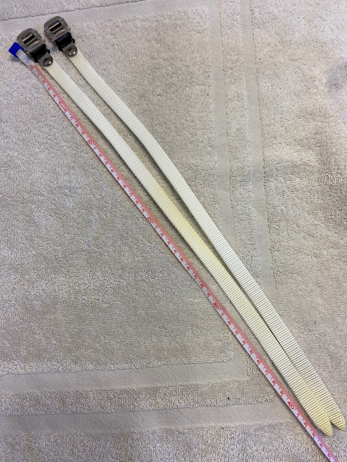 NOS Avocet Woven Nylon White Toe Straps
