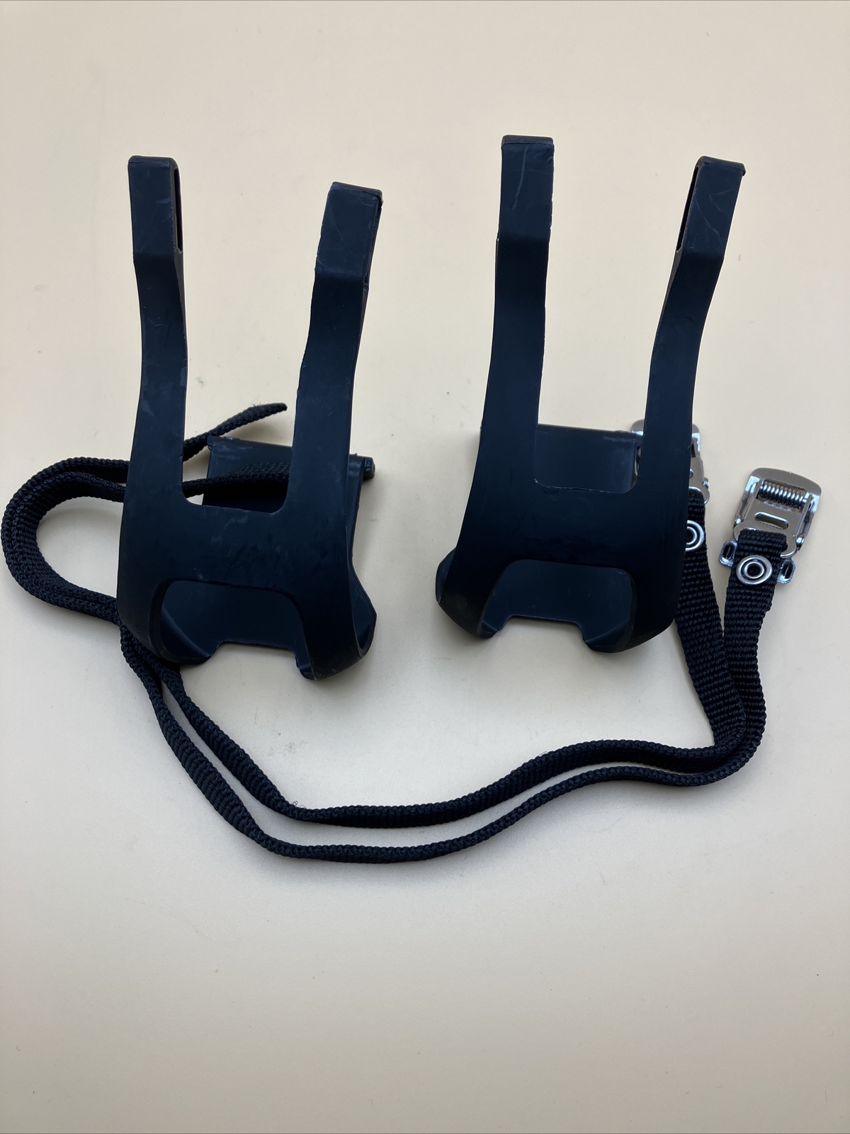 Toe Clips and Straps Black