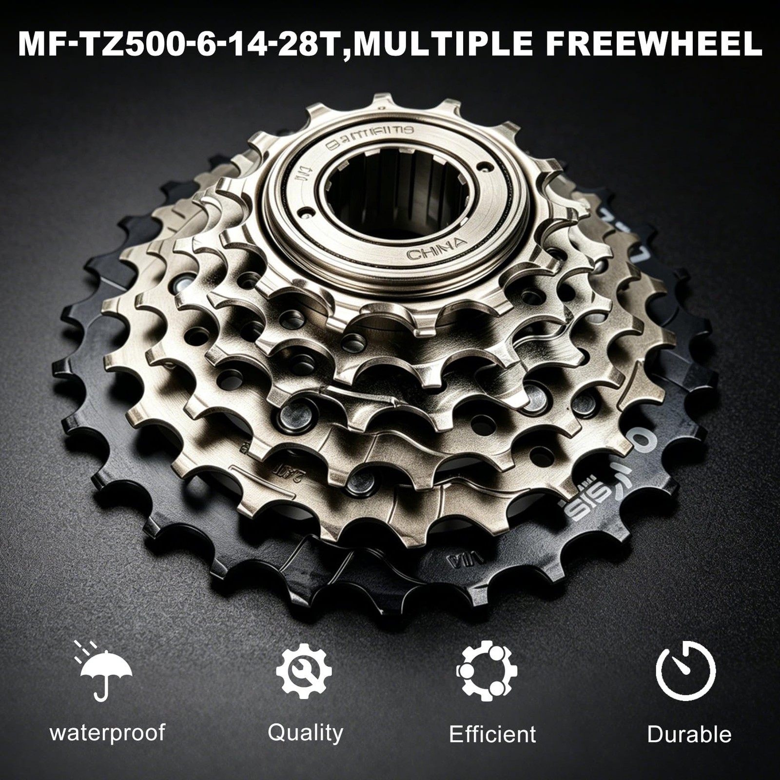 6 Speed Bike Freewheel Cog Threaded Cassette Sprocket Mountain Cycling
