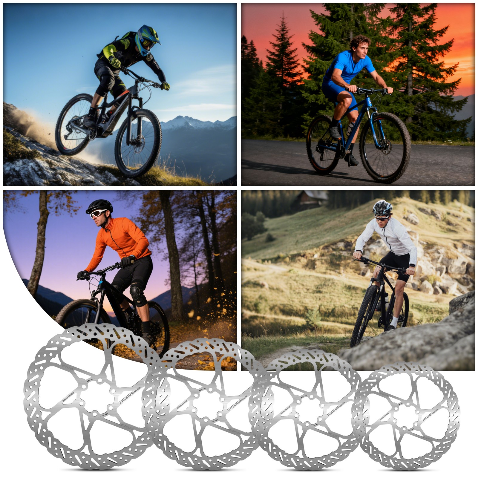fit Shimano SRAM Disc Brake Rotors 6 Bolt 140/160/180/203mm MTB/Road Bike Rotor