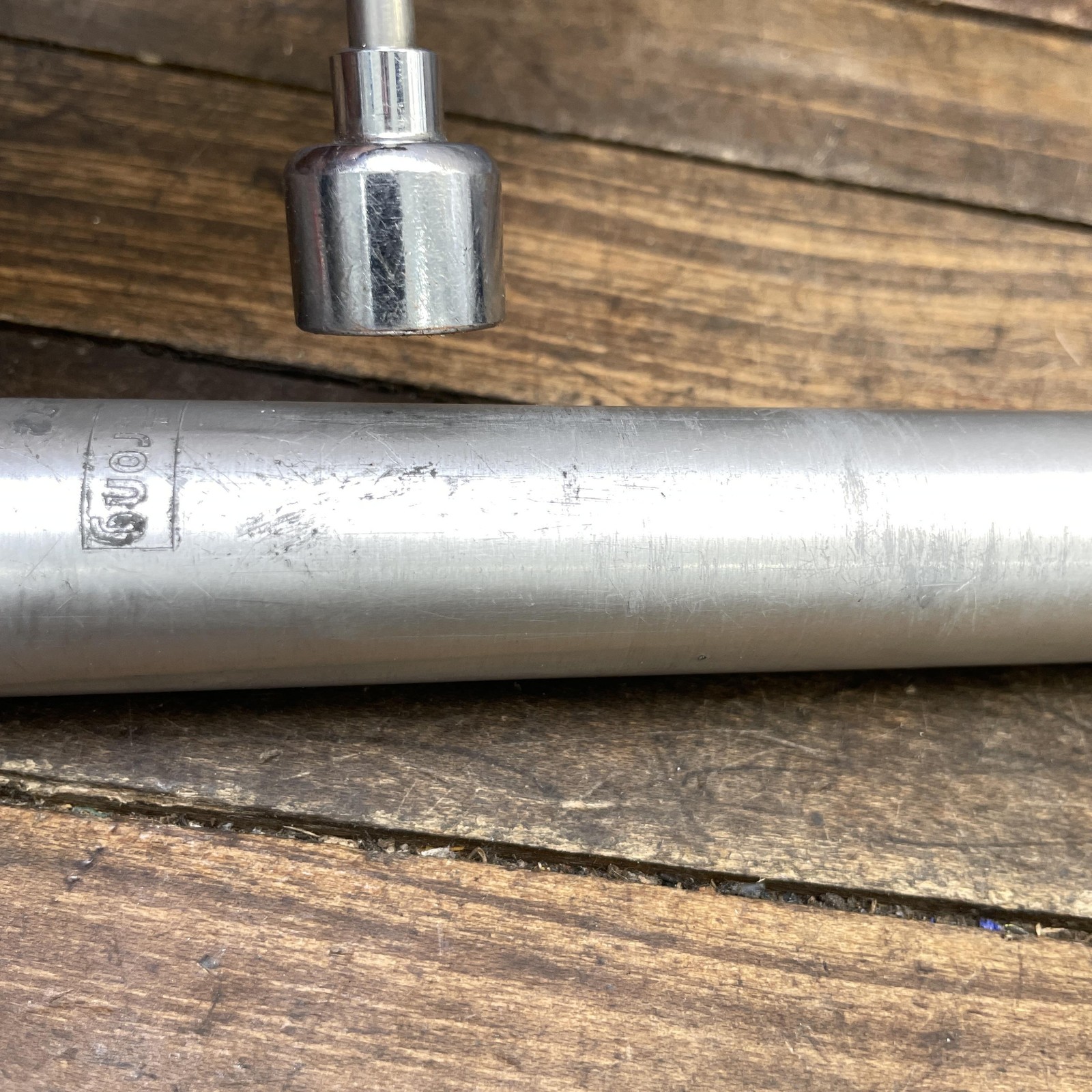 Vintage Strong Seatpost 27.2mm Alloy Silver Japan 1989 27.2 MTB Road Bicycle