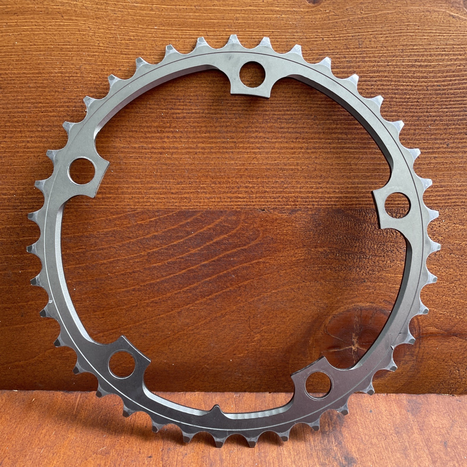 SRAM Powerglide Chainring Set 53/39t x 130mm BCD 10 Speed Gray used GC TAIWAN