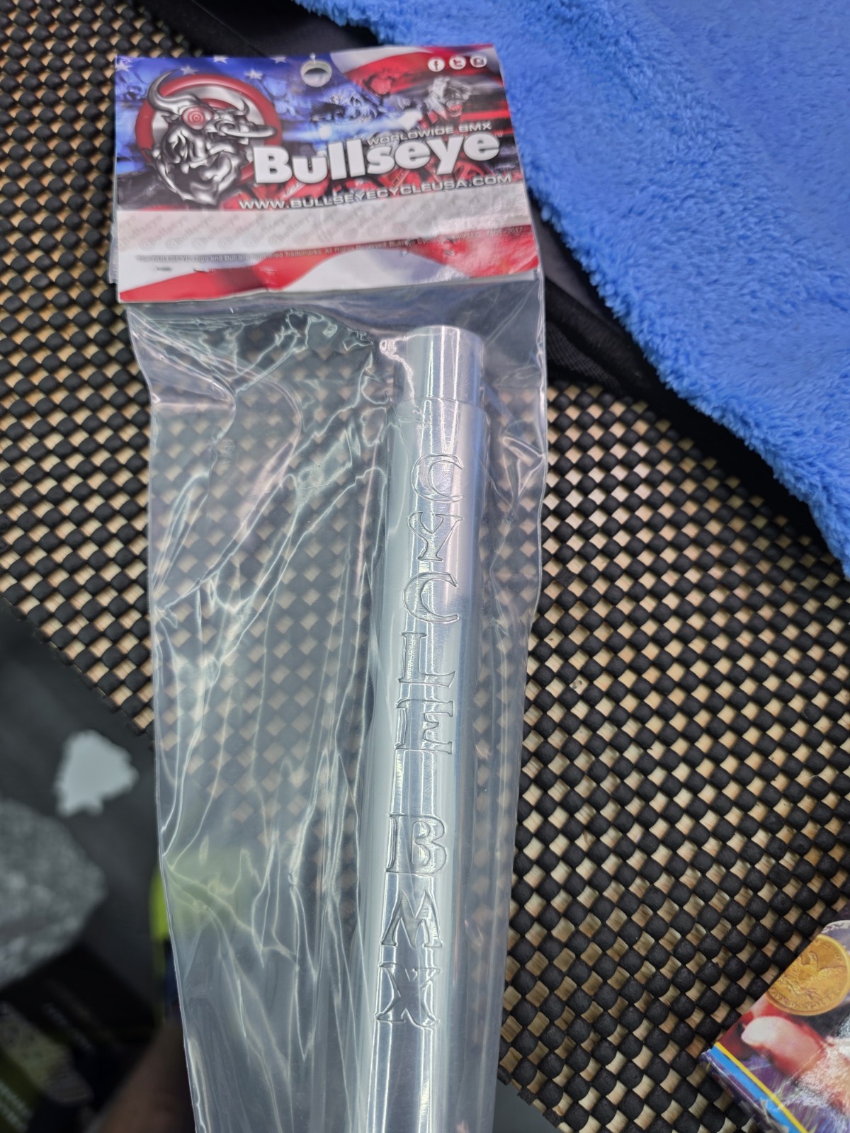 BULLSEYE 🎯 Warlock Signed Limited Edition BMX Seatpost Gt Haro Se Bikes Hutch